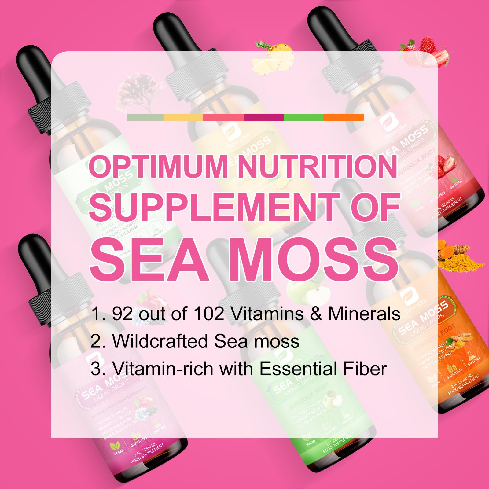B BEWORTHS Sea Moss Liquid Drops lifestyle scene