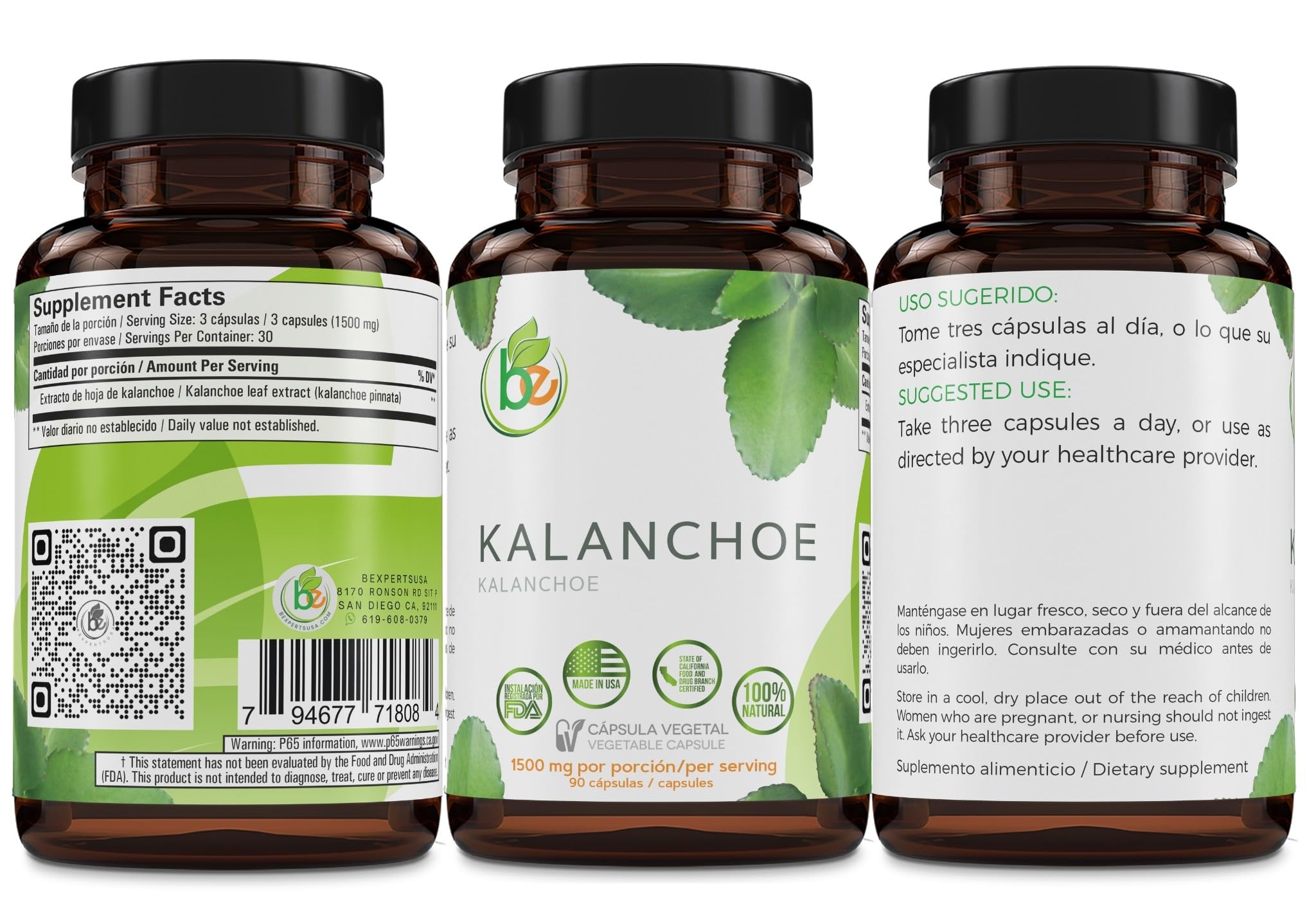 B-Experts Leaf of Life Herbal Supplement packaging details