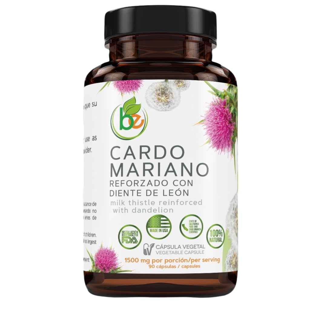 B-Experts Milk Thistle & Dandelion Root capsules front view
