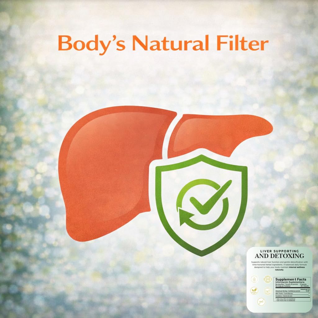 B-Experts Milk Thistle & Dandelion Root capsules on a wooden table