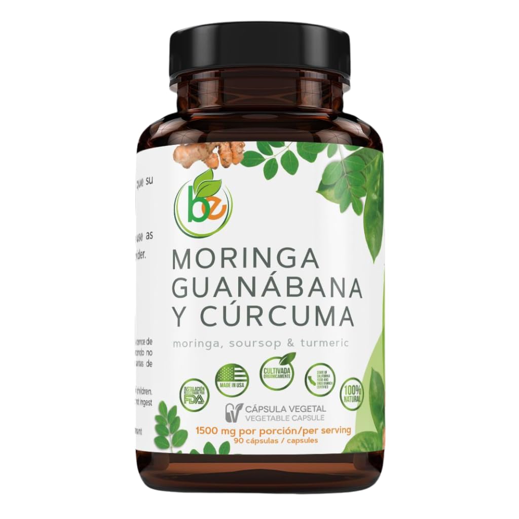 B-Experts Moringa Curcuma Guanabana Capsules front view