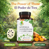 B-Experts Moringa Curcuma Guanabana Capsules side view