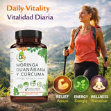 B-Experts Moringa Curcuma Guanabana Capsules with packaging