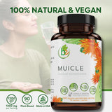 B-Experts Muicle Herb Capsules bottle with measuring spoon