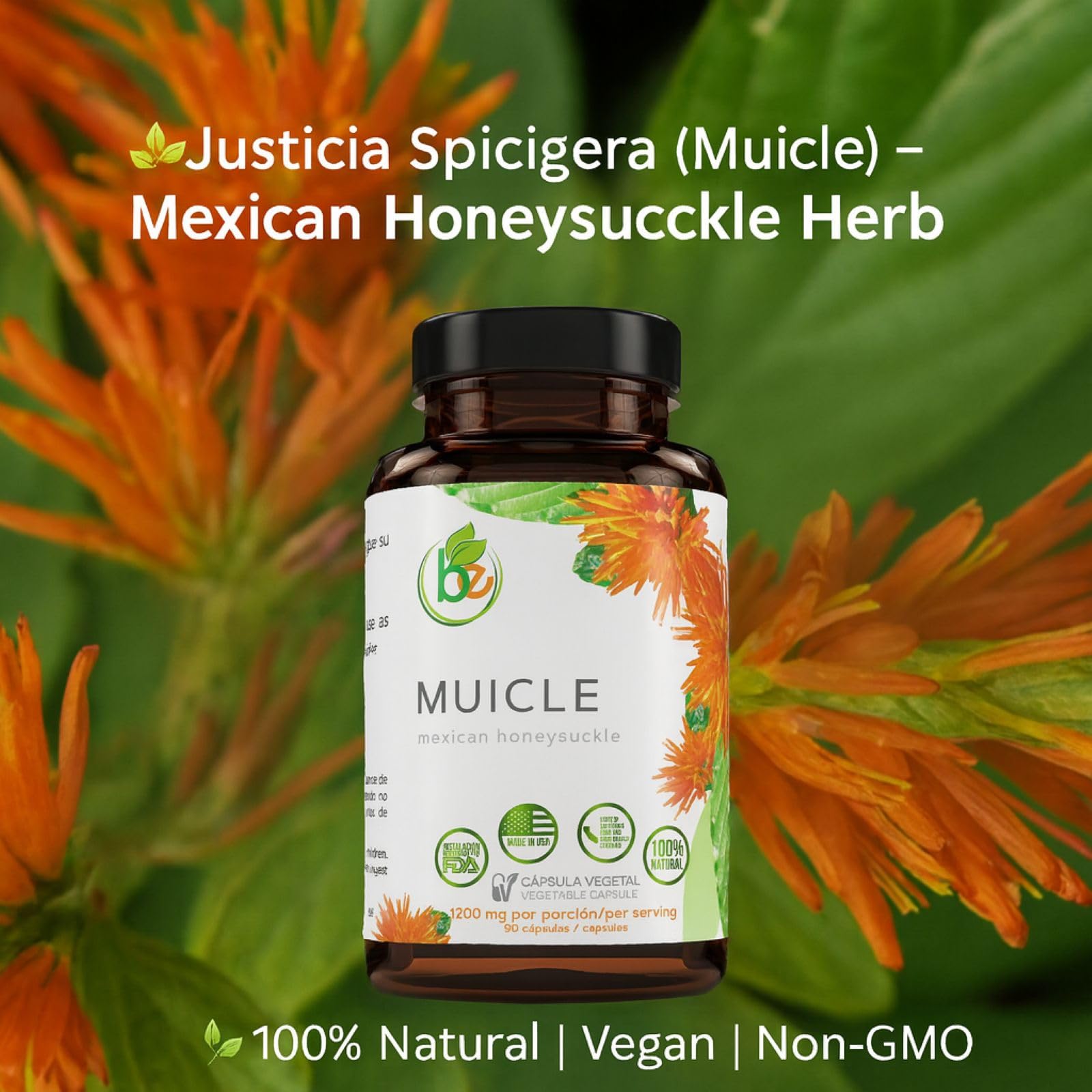 B-Experts Muicle Herb Capsules side view showing label
