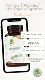 B-Experts Wereke Root 1500 mg Vegan Capsules back view