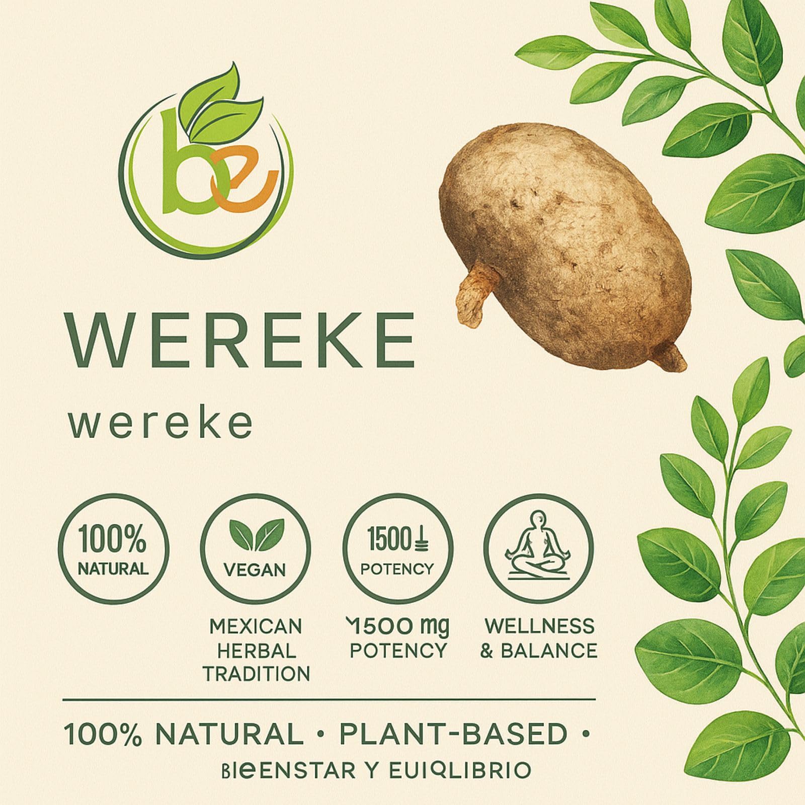 B-Experts Wereke Root 1500 mg Vegan Capsules close-up of capsules