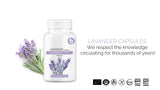 b Lavender Capsules 100% Organic close-up of capsules