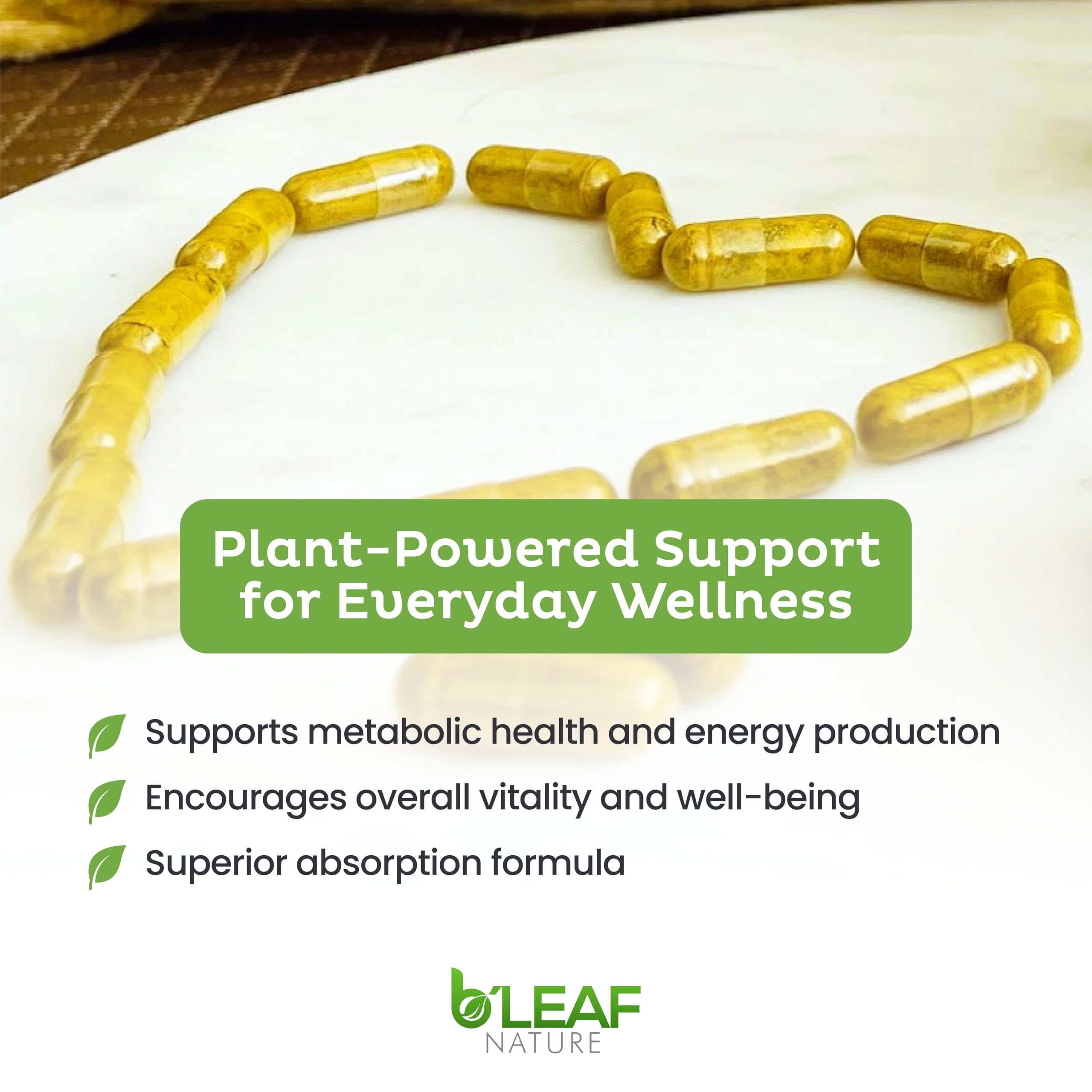 B'LEAF NATURE Berberine Phytosome Supplement lifestyle scene
