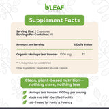 B'LEAF NATURE Moringa Capsules 1000mg side view