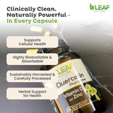 B'LEAF NATURE Quercetin Capsules close-up of capsules