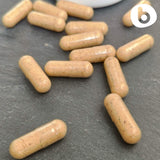 b Natural Vitamin C Capsules back view with nutritional info