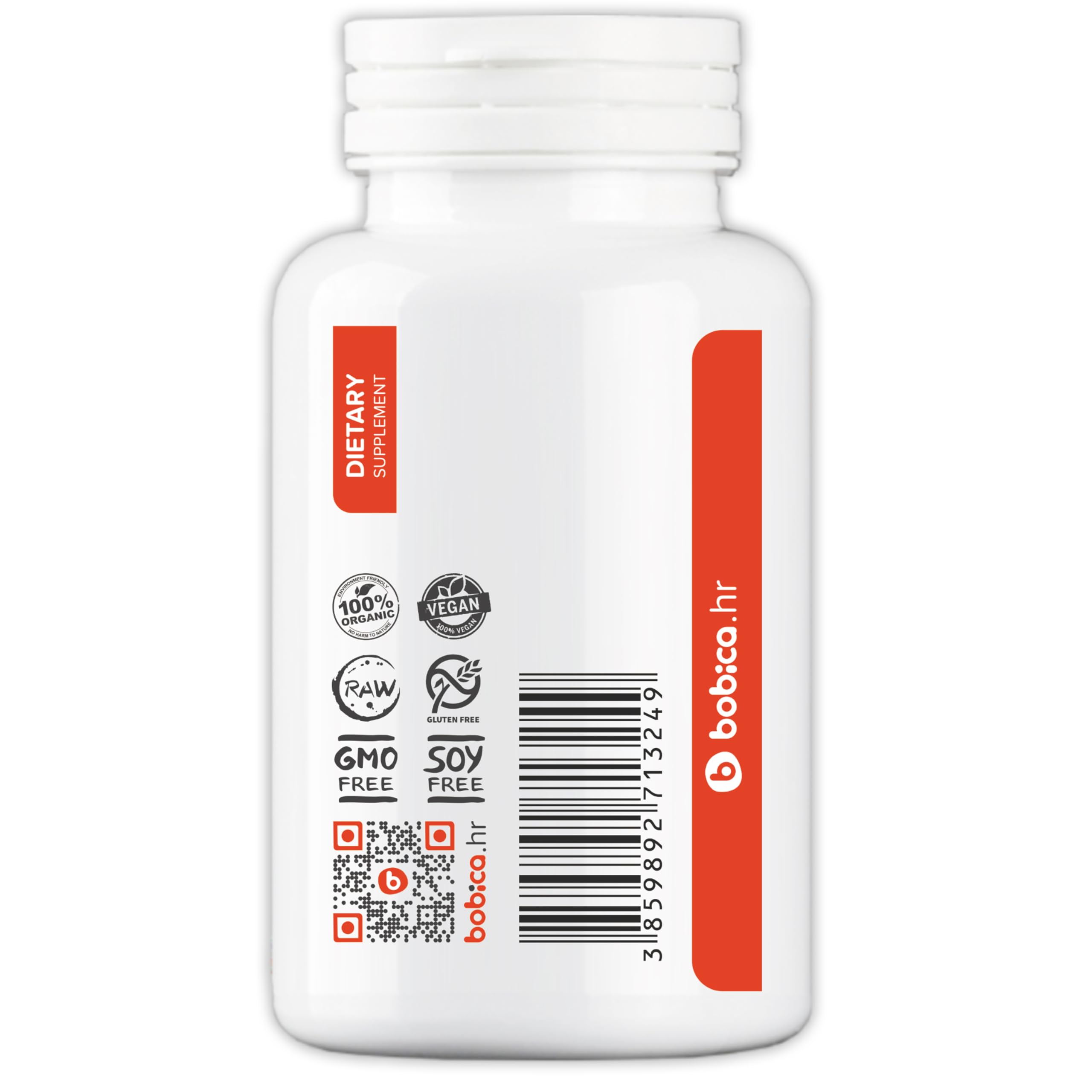 b Natural Vitamin C Capsules open bottle with capsules