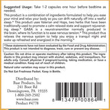 Baar Dozy-Doze 90 Veg Capsules bottle with label