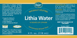 Baar Lithia Trace Minerals 4 oz liquid supplement with fresh herbs
