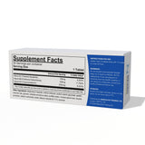 babaPACK Vitamin B12 capsules on a wooden table