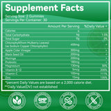 Babivek Chlorophyll Gummies 400mg close-up of gummies