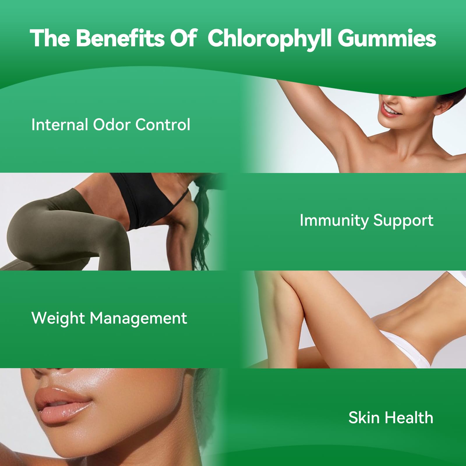 Babivek Chlorophyll Gummies 400mg displayed with fresh lemons