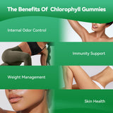 Babivek Chlorophyll Gummies 400mg displayed with fresh lemons