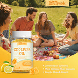 Babivek Cod Liver Oil Gummies in a glass jar