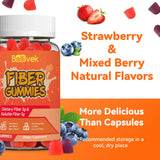 Babivek Dietary Fiber Gummies with fresh strawberries