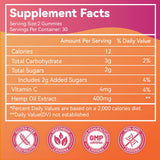 Babivek Hemp Oil Gummies side view with packaging details