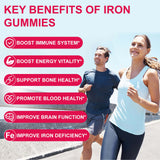 Babivek Iron Gummies bottle with 60 gummies