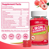 Babivek Iron Gummies packaging side view