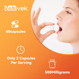 Babivek Phosphatidylserine 500mg capsules on a wooden table