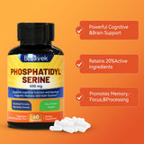 Babivek Phosphatidylserine 500mg supplement bottle side view