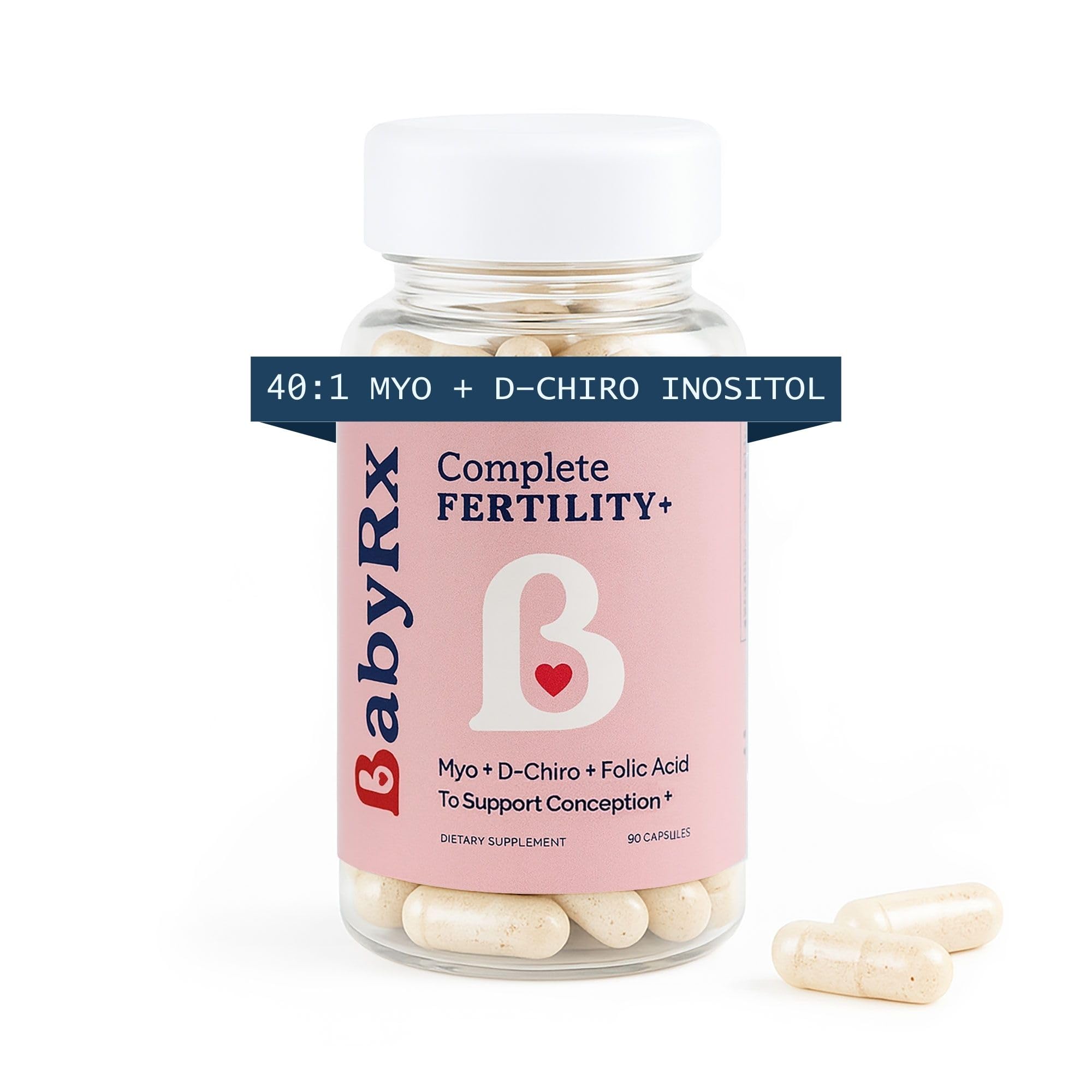 BabyRx Prenatal Vitamins 60 capsules front view