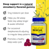 Bach Rescue Plus Melatonin Gummies in natural strawberry flavour