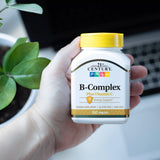Back label of 21st Century B Complex with Vitamin C showing ingredients