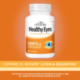 Back label of 21st Century Lutein Supplement showing ingredients