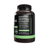 Back label of PURE ORIGINAL INGREDIENTS Damiana Leaf Capsules