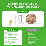 Back of Alliwise Magnesium Glycinate Softgels bottle