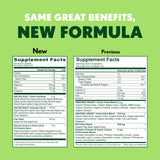 Back of Amazing Grass Spirulina Capsules packaging