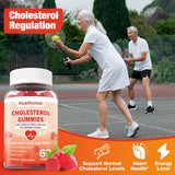 Back of Healtionist Cholesterol Gummies packaging