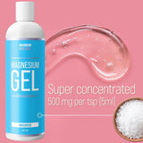 Back of Magnum Solace Magnesium Gel with Aloe Vera packaging