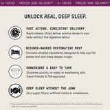 Back of Meche Sleep Strips packaging showing ingredients