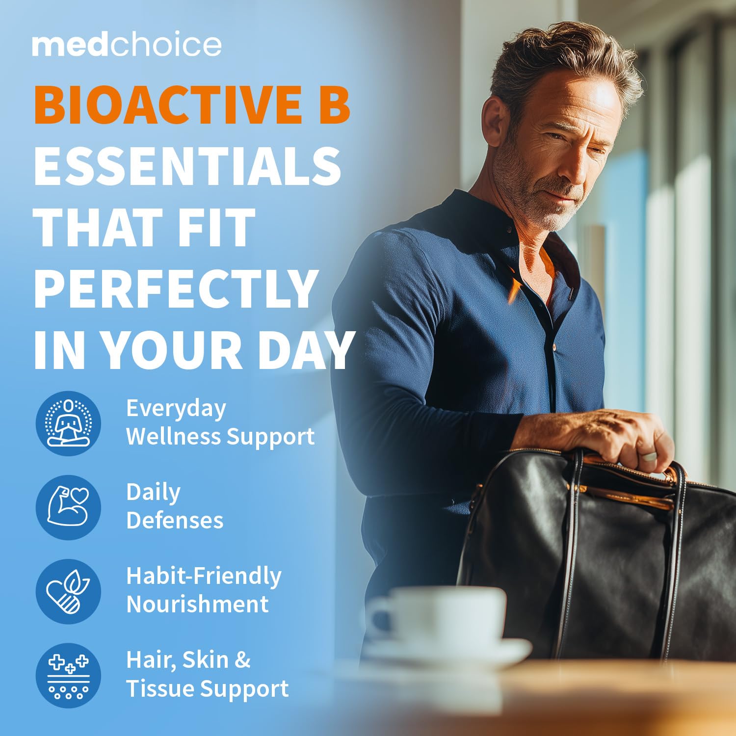 Back of MEDCHOICE B-Complex Vitamins packaging