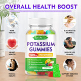 Back of MEENCCD Potassium Citrate Gummies packaging with ingredient list