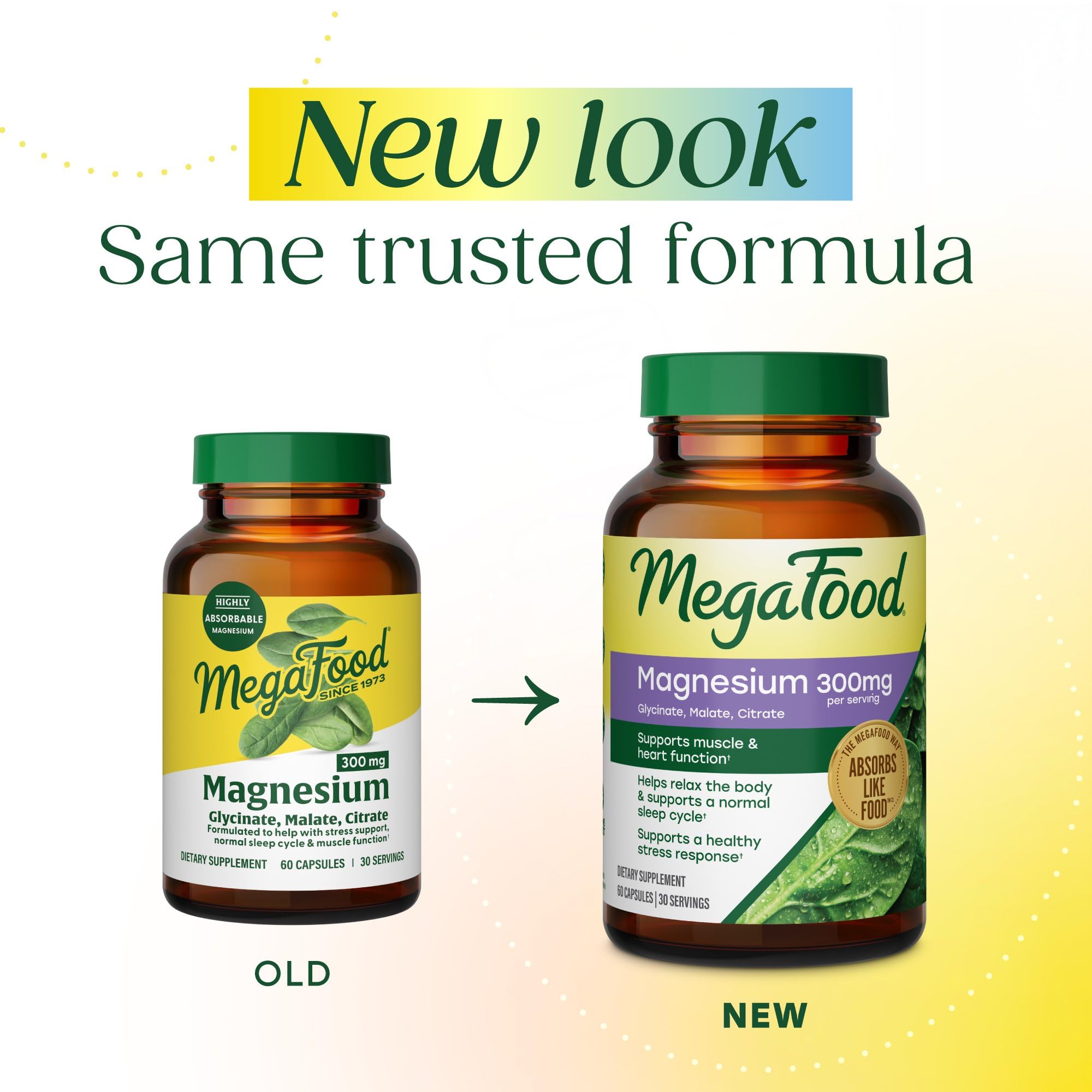 Back of MegaFood Magnesium Capsules packaging