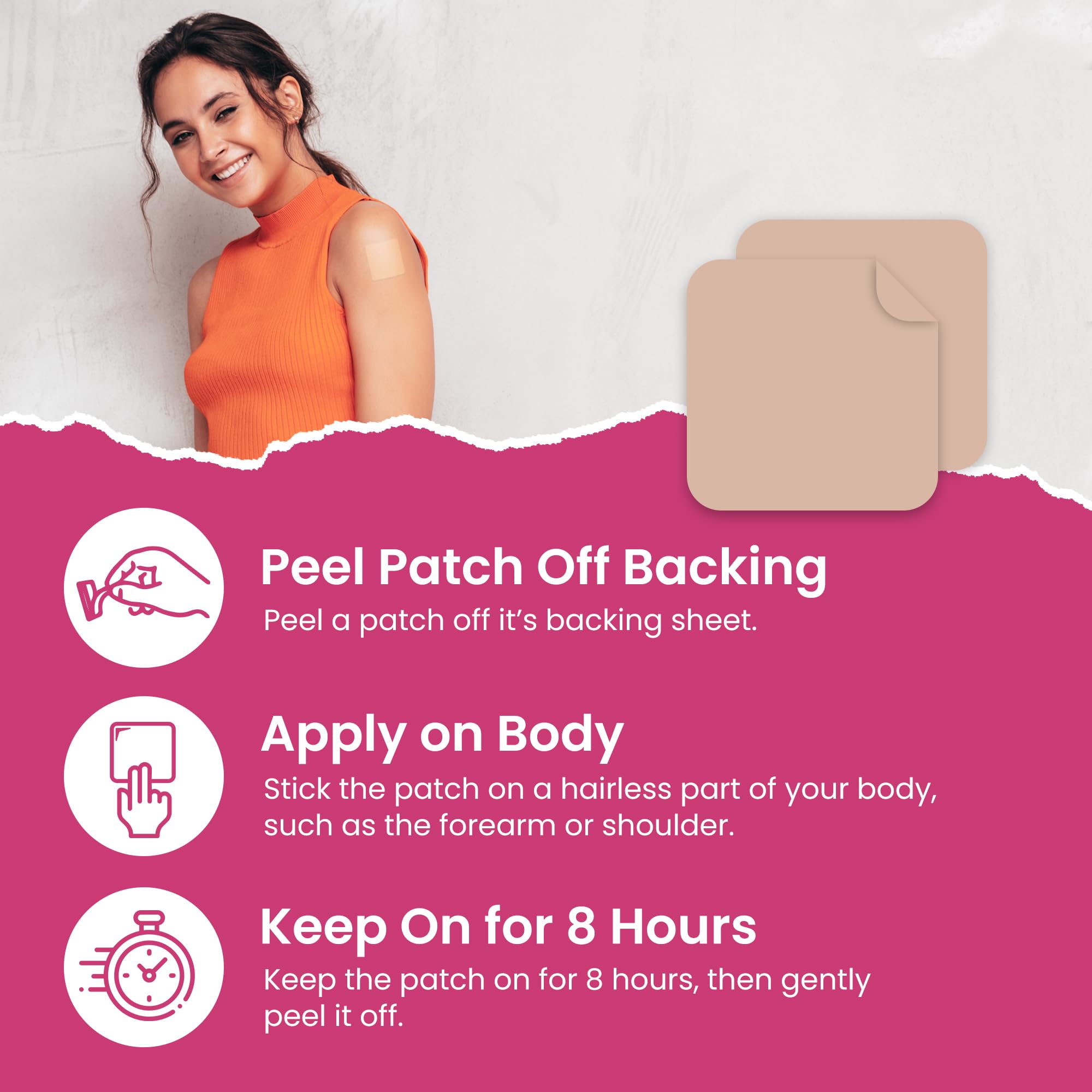 Back of MONIER Garcinia Cambogia Patches packaging