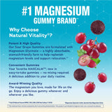 Back of Natural Vitality CALM Magnesium Glycinate Gummies packaging