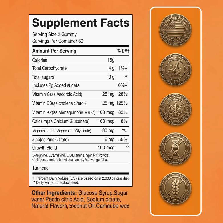Back of Olyvo Labs Multivitamin Gummies packaging with nutritional info