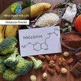 Back of Prescribed For Life Melatonin Powder pouch