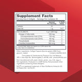 Back of PROTOCOL FOR LIFE BALANCE Krill Oil Supplement packaging