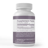 Back of PURE ORIGINAL INGREDIENTS Black Cohosh Root Capsules packaging