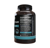 Back of PURE ORIGINAL INGREDIENTS L-Tryptophan Capsules packaging